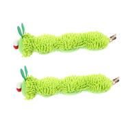 Artibetter 2pcs Plush Cat Cat Pillow Interactive Fun Scratch Plush Material Caterpillar Shape Travel Kitten
