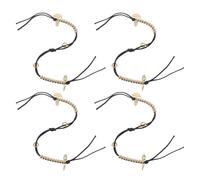 Artibetter 2Pcs Portable Brass Buddhist Beads Counters Finger Tasbeeh Prayer Counting Device for Meditation and Chanting, Small Handheld Buddha Bead Counters for Women