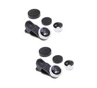 Artibetter 2pcs Portable Phone Camera Lens Super Wide Angle Lens Macro and Fisheye Clip Mobile Camera for Smartphone