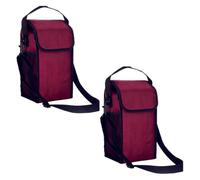 Artibetter 2pcs Portable Picnic Lunch Bag Thermal Box Large Capacity Reusable Damage-Resistant Oxford Fabric Insulated Cooler for Camp and Beach