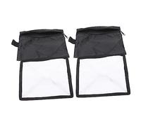 Artibetter 2pcs Portable Softbox Flash Diffuser Cap for Camera Flash Light 15x17cm Fabric Softbox with Anti-skid Strips and Excellent Light Transmission Effect Foldable Square Diffuser Sock
