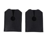 Artibetter 2pcs Protective Head Covers for Manual Heads, Artificial Leather Sleeve in Black, Extends Lifespan and Provides Aesthetic Protection, for Travel and Daily Use