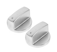 Artibetter 2pcs Replacement Gas Stove Knobs Universal Metal Control Knobs for Gas Range Adjustable Flame Precision Kitchen Cooktop Parts