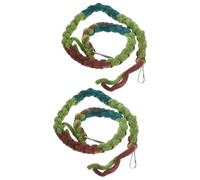 Artibetter 2pcs Reptile Climbing Vine for Hermit Crabs and Reptiles, Green Cotton Rope with Easy Assembly, for Playtime and Climbing in Terrariums Accessories