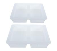 ARTIBETTER 2pcs Reusable Square Concrete Paver Mold for Patio and Courtyard, Non-Stick Plastic Stepping Stone Form with Fast Splicing Feature, Sturdy Yard Paver Mold for Garden