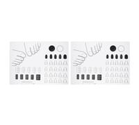 Artibetter 2pcs Silicone Nail Pads Manicure Cushions Portable Nail Salon Supplies Protect Table from Stains for DIY Manicure and Professional Art Practice