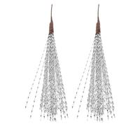 Artibetter 2pcs Silver Glitter Wheat Spray Christmas Tree Filler Picks for Holiday Decorations and Wedding Centerpieces Winter Themed Sparkling Artificial Branches