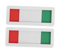 Artibetter 2pcs Sliding Privacy Door Signs for Conference Rooms with Vibrant Colors Open Occupied Indicators for Office Meeting Privacy Easy No Drill Installation