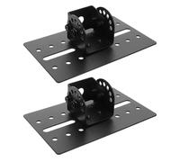 Artibetter 2Pcs Speaker Suspension Bracket Metal Ceiling Wall Mount Audio Equipment Hanging Support Plate for Home Entertainment with Threaded Rod Installation