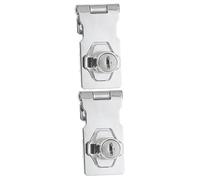 Artibetter 2pcs Stainless Steel Cabinet Lock Heavy Duty Door Latch Keyed Safety Locks for Cabinets Showcases Safety Cupboard Latches