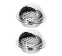 Artibetter 2pcs Stainless Steel Exhaust Vent Round Grill Modern Outdoor Ventilation Grille Efficient Air Vent Covers