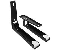 Artibetter 2pcs Stainless Steel Microwave Oven Brackets Wall Mounted Foldable Oven Shelf with Tear-proof and Wear-resistant Features for Kitchen Storage