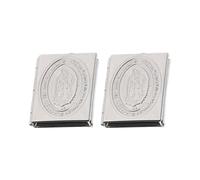 Artibetter 2pcs Stainless Steel Photo Box Pendant for DIY Bible Book Decor with Comfortable Hand Feeling and Not Easy to Fade, Small Accessories for Handicrafts and Creative Projects