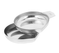 Artibetter 2pcs Stainless Steel Scale Trays Carat Scale Tray Professional Silver round Edges Light Weight Safe to Touch Space Saving for Jewelry Weighing