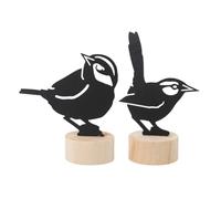 Artibetter 2pcs Tabletop Note Clip Photo Card Holder Iron Bird Shape Elegant Black Memo Holder Clip for Wedding Decor and Home Decoration Holding Menu and Photo