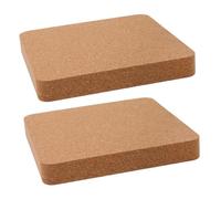 ARTIBETTER 2pcs Thickened Leather Crafting Punching Pad with Anti-slip Cork Base Stamping Tool for Precise DIY Leather Projects Stable Non-slip Work Mat for Home and Workshop Use