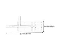 ARTIBETTER 2pcs Transparent Acrylic Slide Bolt Latch with Self-Adhesive Backing Easy Install Door Lock for Wooden Cabinets Furniture Barns Sheds Secure and Noise-reducing Clear Door Catch