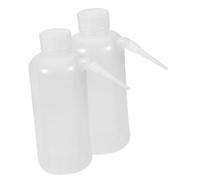 ARTIBETTER 2pcs Transparent Squeeze Bottles with Narrow Side Mouth Tips Multi-use Plastic Cleaner and Gardening Bottles for Precise Watering and Cleaning at Home Laboratory