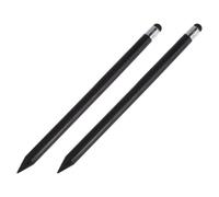 Artibetter 2pcs Universal Capacitive Stylus Pen for Touch Screen and Tablets with Comfortable Grip round Side Shape, for Drawing and Doodling, Sl lack Plastic Design