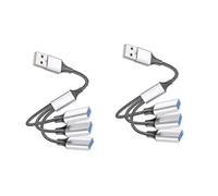 Artibetter 2pcs Usb Splitter for Car Laptop Adapter Travel Extension Usb Power Splitter Adapter to Hub