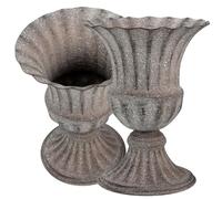 Artibetter 2Pcs Vase for Graveside Flowers Made of High-Grade Iron Practical and Firmly Attaching Outdoor Memorial Flower Vases for Lawn and Funerals