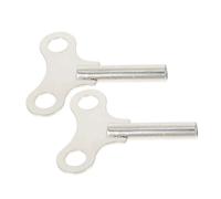 Artibetter 2Pcs Vintage Style Clock Winding Keys for Mechanical Desk Clocks Steel Practical Antique Repair Accessories with Anti-Slip Frosted Handle for Home Collection