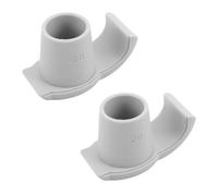 ARTIBETTER 2pcs Walker Ski Glides Replacement Pads for Seniors and Disabled Users, Lightweight Pa and TPR Material, Minimizes Risk of Tilting or Slipping on ICY Surfaces and Parks, 28mm White