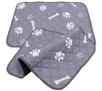 ARTIBETTER 2Pcs Washable Dog Pee Pads Reusable Pet Urine Training Mats Nonslip Absorbent Puppy Pads for Home Car Travel with Bone Pattern S