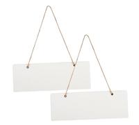 ARTIBETTER 2pcs White Wooden Blank Door Hangers for DIY Sublimation Durable Craft Signs for Room Office Store Stylish Simple Wood Plaques for Creative Wall Hanging and Outdoor Use