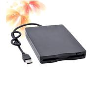 Artibetter 3.5 Inch Usb 2.0 External Floppy Disk Drive Laptop Compatible with Windows 7 Vista Xp Me, Portable Diskette Data Transfer Solution for Pc Users, Black