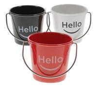 Artibetter 3 Pcs Mini Sauce Barrels Compact Condiment Buckets for Kitchen Storage Practical Small Containers for Sauces Dressings Oil Vinegar in White Black Red Colors