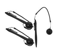 Artibetter 3 Pcs Resistive Touchscreen Stylus Pen Handwriting Touch Pen with Anti-lost Spring Rope Base Black Abs Silicone for Drawing and Office Work