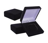 ARTIBETTER 3 Pcs Single Coin Storage Boxes with Lids 3.1' Stackable Coin Display Cases for Collectors Protective Presentation for Awards and Festivals