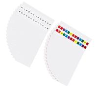 Artibetter 30 Sheets of Alphabet Page Marker Tabs Self-Adhesive Pet Index Tabs for Notebooks Easy to Write and Not Easy to Deform Suitable for Individuals and Teachers