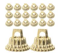 ARTIBETTER 300PCS Christmas Ornament Caps Holiday Ball Hangers Replacement for Porcelain Ceramic Glass DIY Tree Decorations Tops for Creative Festive Adornments