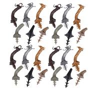 ARTIBETTER 30Pcs Artificial Pumpkin Stems DIY Handles for Halloween Thanksgiving Fall Decor Realistic Plastic Pumpkin Tops for Harvest Festival Crafting and Home Decoration