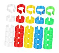 Artibetter 30pcs Chicken Leg Bands Poultry Foot Rings Bird Identification Marking Rings for Hens and Ducks Farm Supplies for Poultry Management