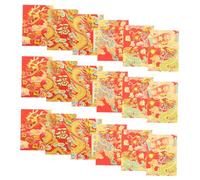 ARTIBETTER 30pcs Chinese Lunar Year Red Envelopes Traditional Red Packets for Lucky Money Mixed Styles with Classic Patterns for Year Celebrations for and Blessings
