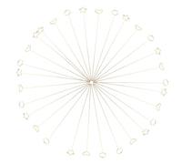 ARTIBETTER 30pcs Metal Floral Pick Card Holders with Heart Star Shapes Durable Picture and Memo Clips for Bouquet Decorations Table Numbers Name Cards Wedding and Party Centerpieces