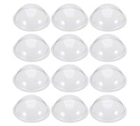 Artibetter 30Pcs Small Plastic Half Globe Covers PVC 3.5 Inch Dome Craft Accessories for DIY Micro Landscape and Candy Holders