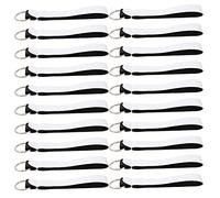 Artibetter 30pcs Sublimation Blanks Wristlet Keychain Lanyard DIY Printable Blank Wrist Lanyard Keychain Strap Portable Rectangular Key Rings Holder