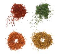 ARTIBETTER 33Ml Bag Set of Realistic Miniature Fake Leaves for DIY Diorama Crafts, Autumn Fall Maple Leaf Mix in Spring Green, Orange Red, Yellow, and Brown for Fairy Garden, Railway Scenery,