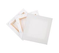 ARTIBETTER 3pcs 15x15cm White Canvas Panels for Painting, Stretched DIY Oil Painting Frames, Versatile Watercolor and Acrylic Art Boards for Artists