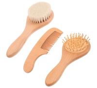 ARTIBETTER 3pcs Bathing Brush Body Scrubber Shower Cleaning Brush with Wood Pig Bristle Creative Design Comfortable to Touch and Adults Home Bath
