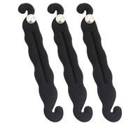 Artibetter 3pcs Black Sponge Hair Bun Maker with Pearl Decoration, Easy to Use and Time-saving Hair Accessories for Women, for Creating Elegant and Cute French Buns