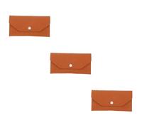 Artibetter 3pcs Button Wallet Portable Multi Function Purse with Card Slots for Outdoor Travel Stylish Cash Envelope Storage Bag and Practical Design