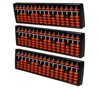 ARTIBETTER 3pcs Column Chinese Abacus for Portable School Math Supplies Mental Calculation Tool for Early Education Lightweight Arithmetic Frame for Home and Classroom Use