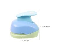 ARTIBETTER 3pcs DIY Paper Punch with Heart Flower Shapes Sturdy Lever-press Embossing Tools for Kindergarten Crafts Scrapbooking Cardmaking and Handmade Decorations