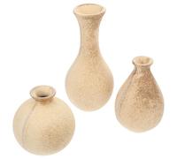 ARTIBETTER 3pcs DIY Wooden Flower Vase for Crafts Making Natural Wood Material Flower Holder for Rustic Home Decor Hand Made Craft Supplies Gift for DIY Lovers
