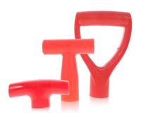 Artibetter 3pcs Ergonomic D-Shaped Plastic Shovel Handle with Wooden Handle Installation Labour Saving and Easy to Use for Garden Shovel and Fork Suitable for Poplar and Eucalyptus